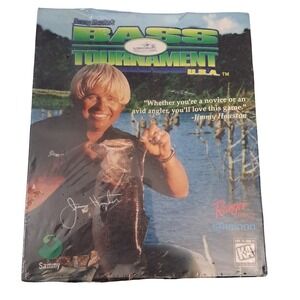 Jimmie Houstons‎ Bass Tournament USA 97 PC Game 1996 New Sealed Big Box